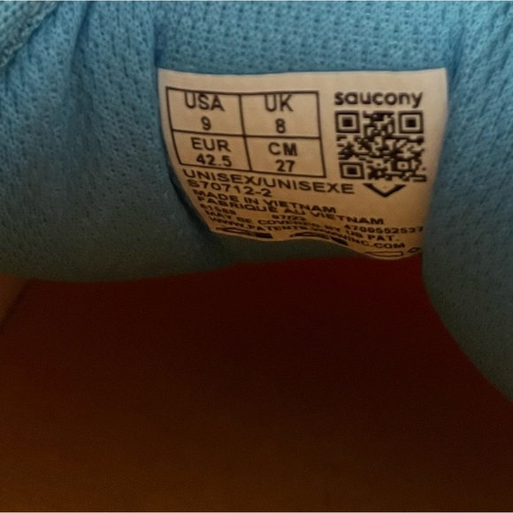 Saucony corduroy color block shoes - Picture 6 of 7